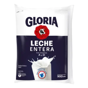 Leche UHT GLORIA Entera Bolsa 1125 ml